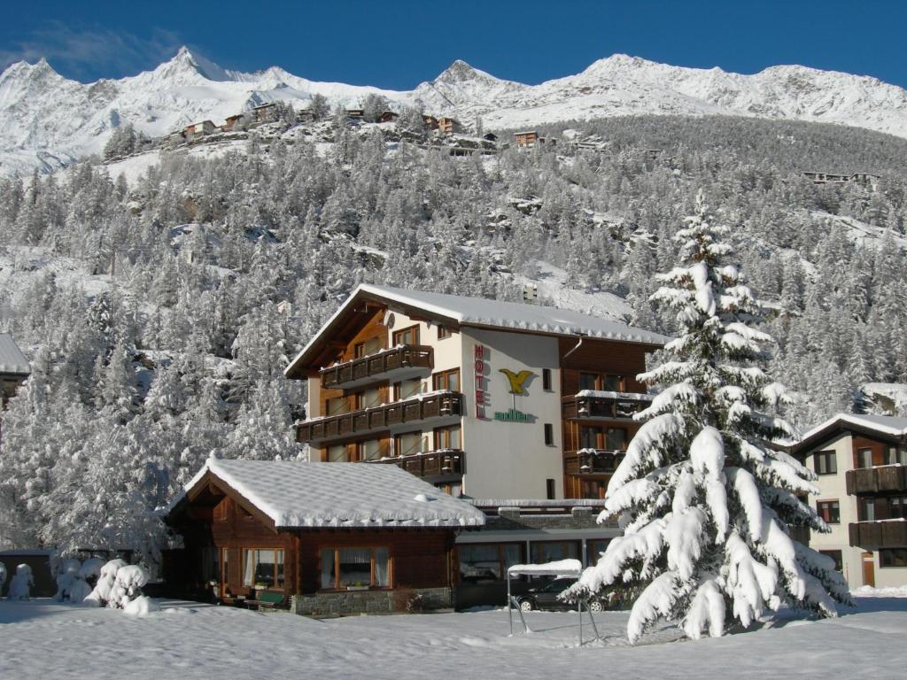 Hotel Adler Saas-Grund Rum bild